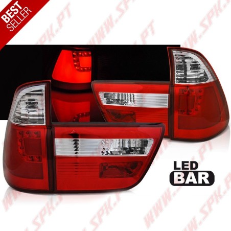 Farolins LED-BAR Red+Clear - BMW X5 E53 (1999-2003)