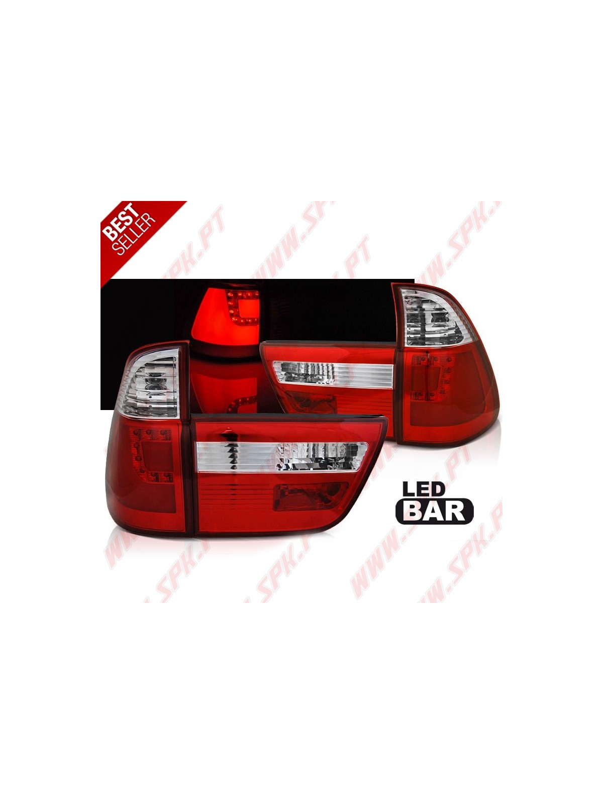 Farolins LED-BAR Red+Clear - BMW X5 E53 (1999-2003)