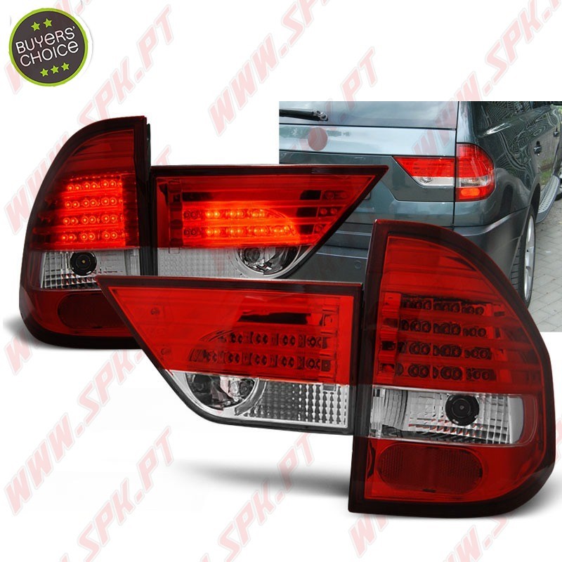 Farolins LED Red+Clear - BMW X3 E83 (2004-2006)