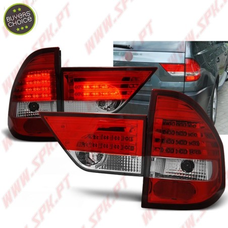 Farolins LED Red+Clear - BMW X3 E83 (2004-2006)