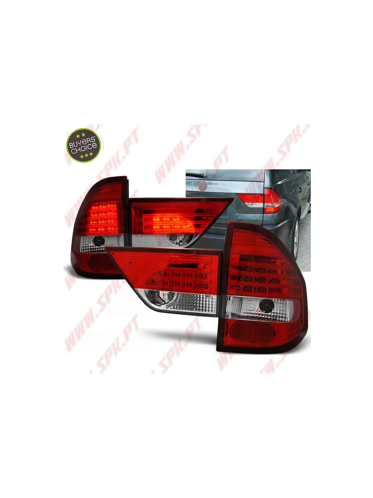 Farolins LED Red+Clear - BMW X3 E83 (2004-2006)