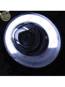 Faróis Tube Light / Chrome - Mini Cooper R56 / R57 (2006-2014)