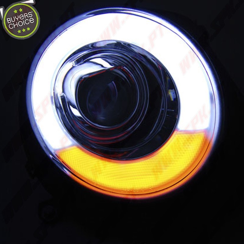 Faróis Tube Light / Chrome - Mini Cooper R56 / R57 (2006-2014)