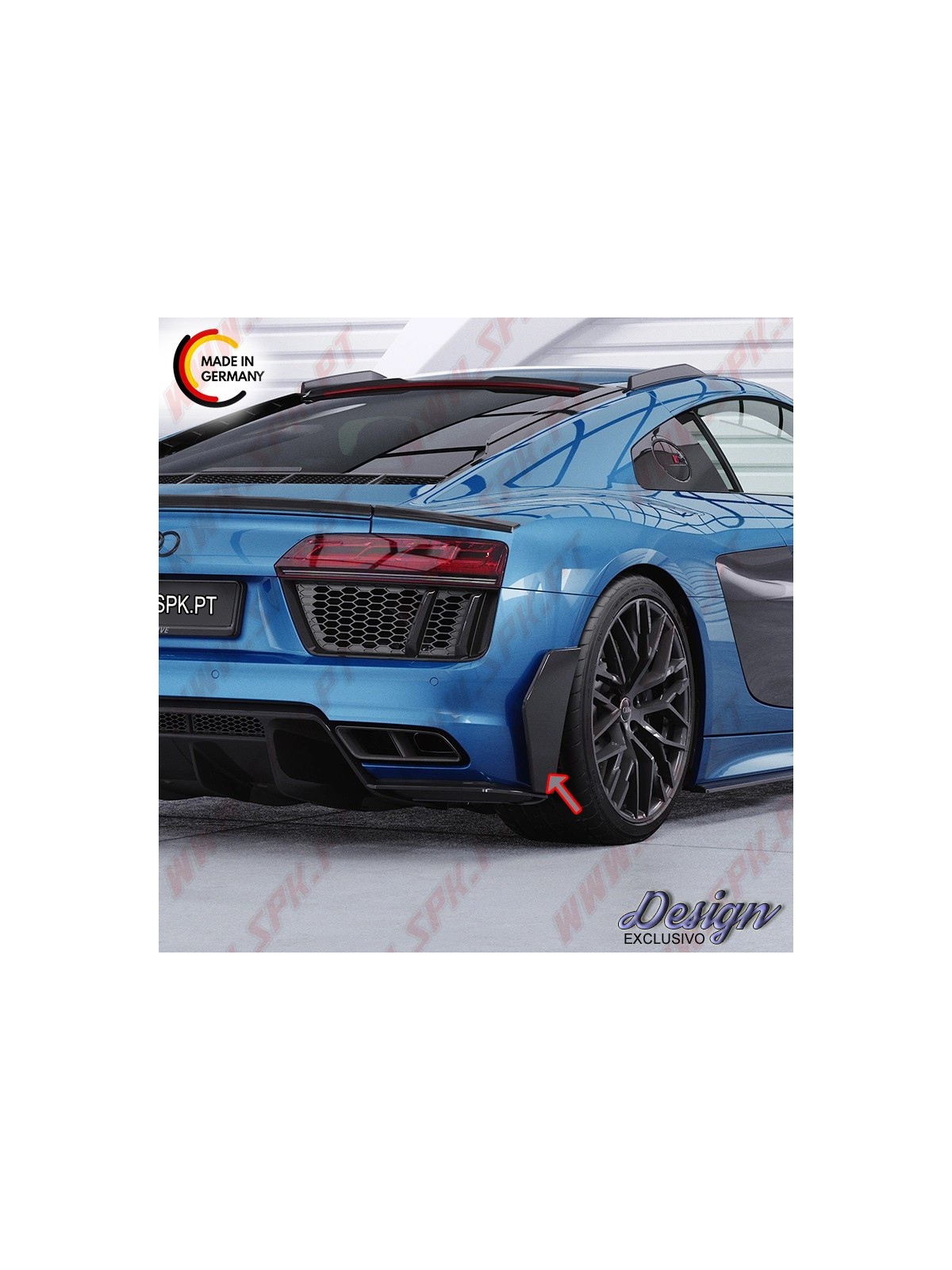 Side Blades Laterais - Audi R8 4S Coupe (2015-2019)