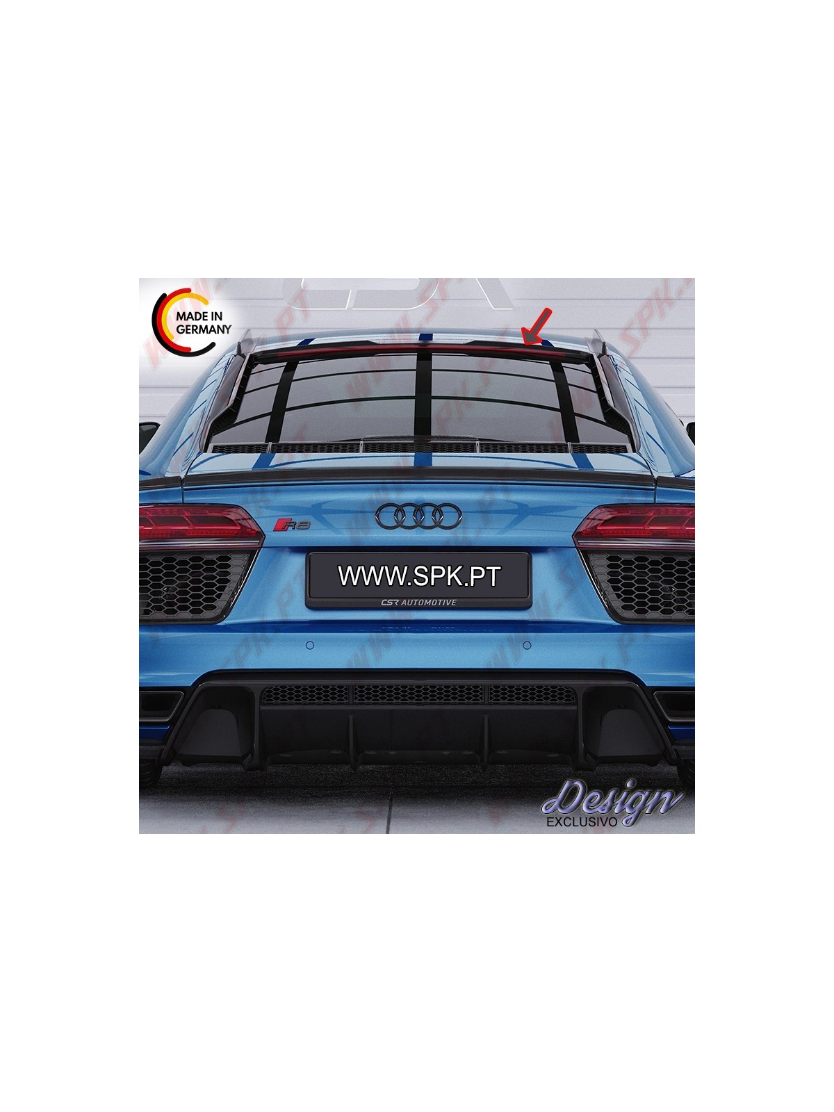Aileron Vidro Traseiro - Audi R8 4S Coupe (2015-2024) Aileron Vidro Traseiro - Audi R8 4S Coupe (2015-2024)