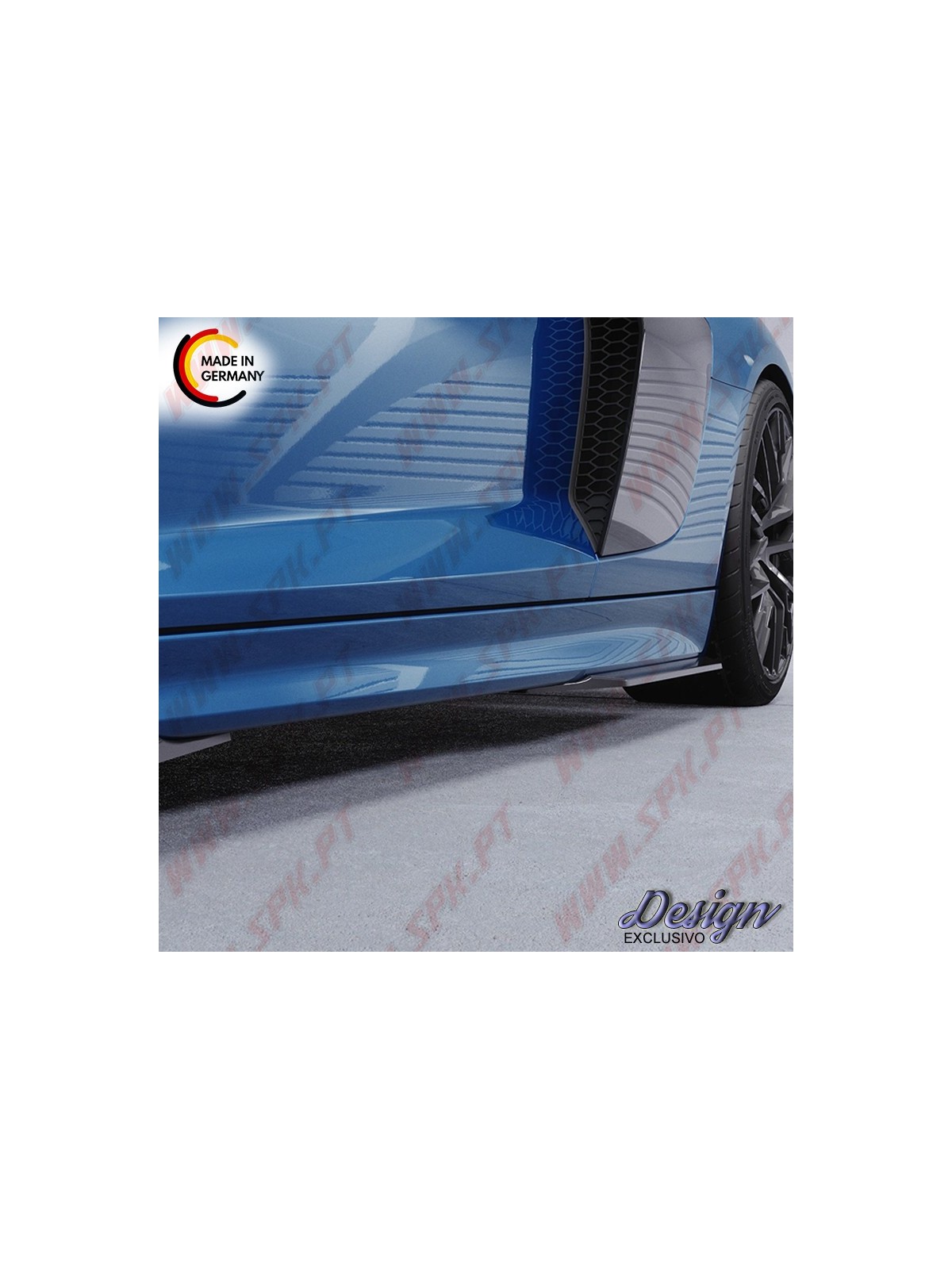 Extensão de Embaladeiras Laterais - Parte Traseira - Audi R8 4S Coupe (2015-2018)