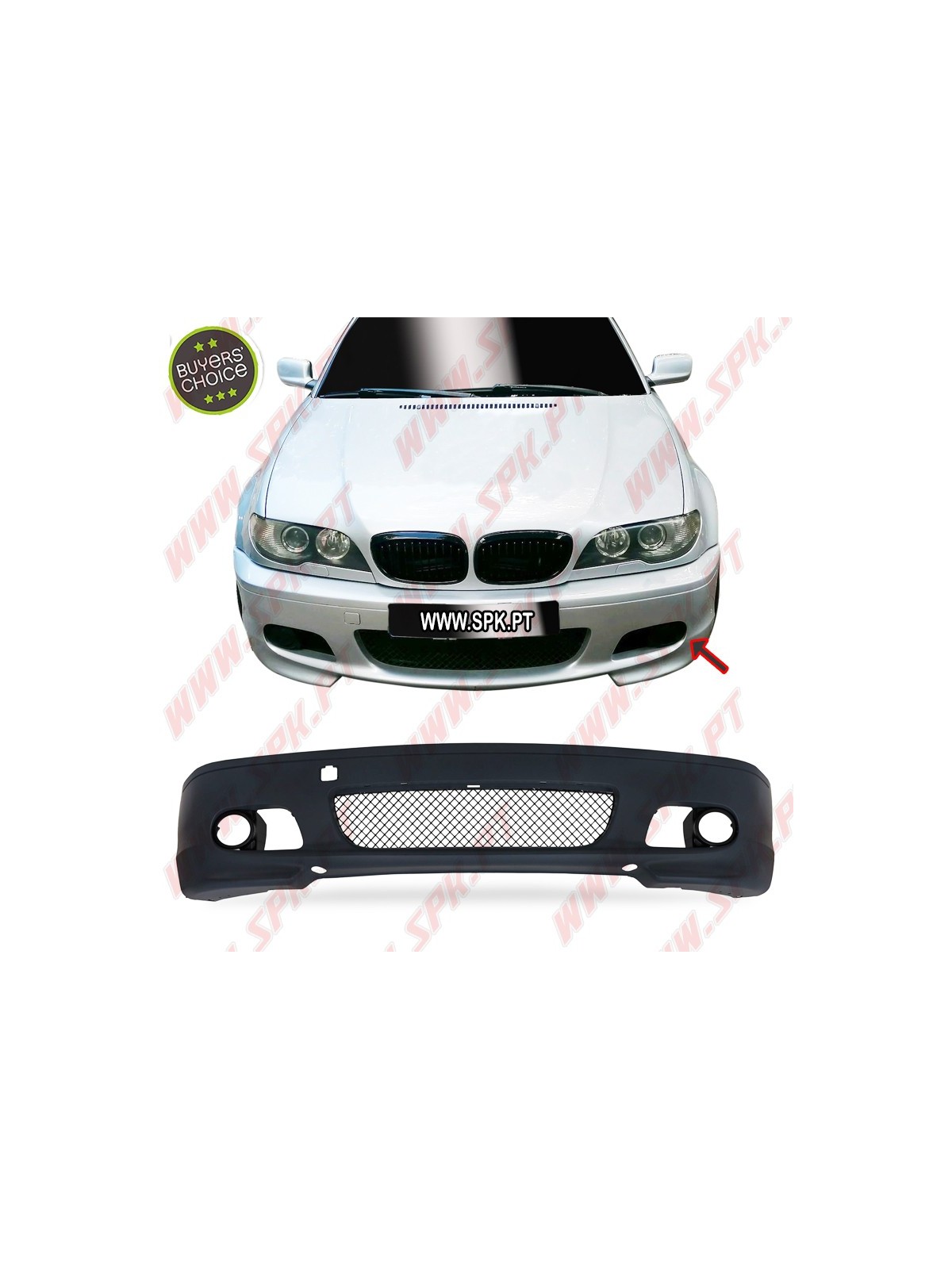 Para-Choques Frontal Look M - BMW E46 Coupe / Cabrio (1999-2005) Para-Choques Frontal Look M - BMW E46 Coupe / Cabrio (1999-2005)