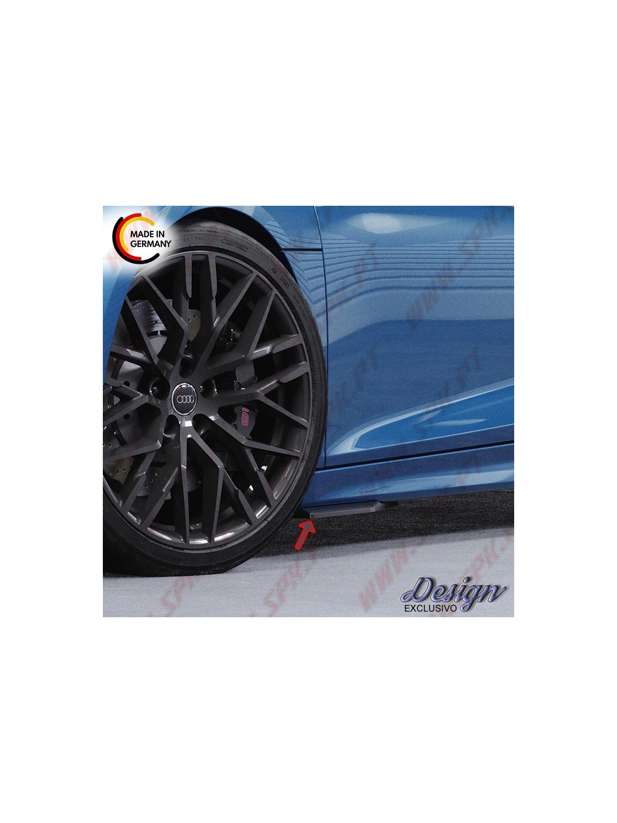 Extensão de Embaladeiras Laterais - Parte Frontal - Audi R8 4S Coupe (2015-2018)