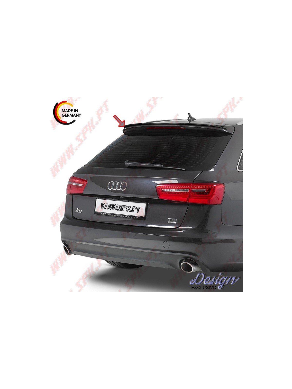 Extensão de Aileron - Audi A6 C7 Avant Standard (2011-2018) Extensão de Aileron - Audi A6 C7 Avant Standard (2011-2018)