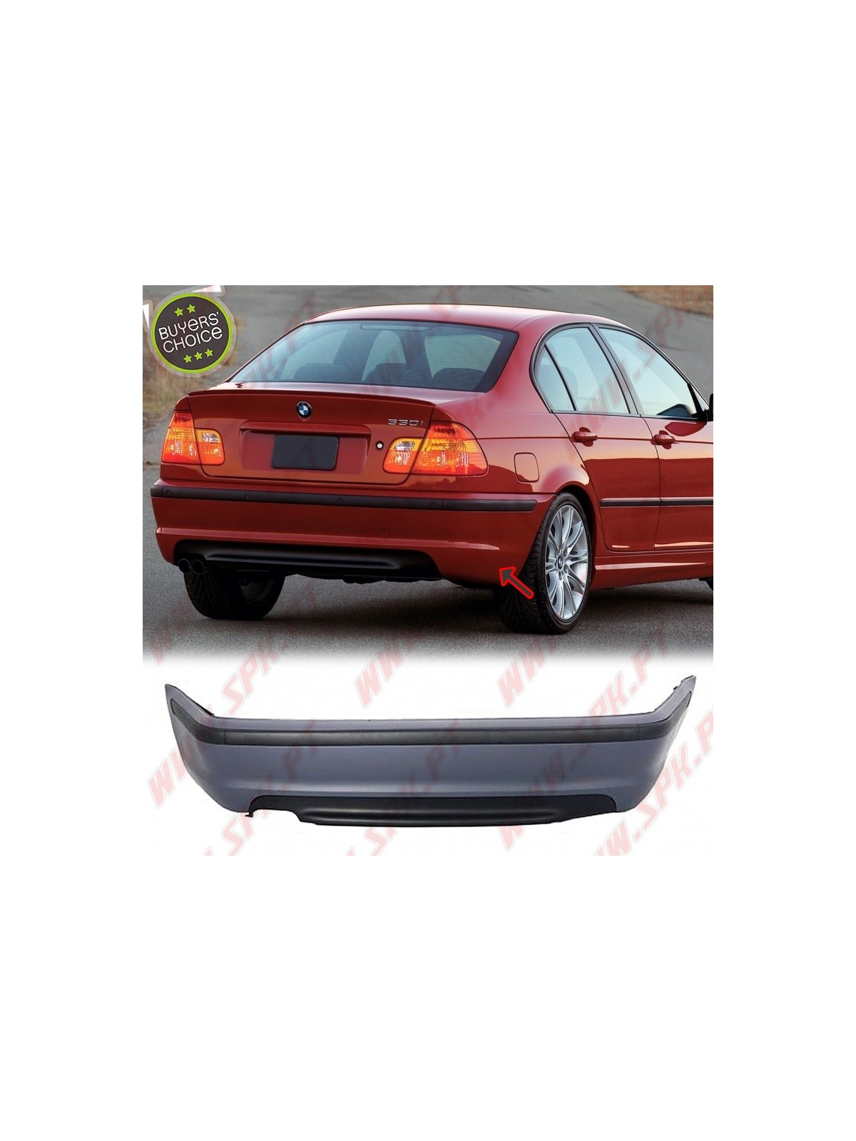 Para-Choques Traseiro Look M - BMW E46 (1998-2005) Para-Choques Traseiro Look M - BMW E46 (1998-2005)