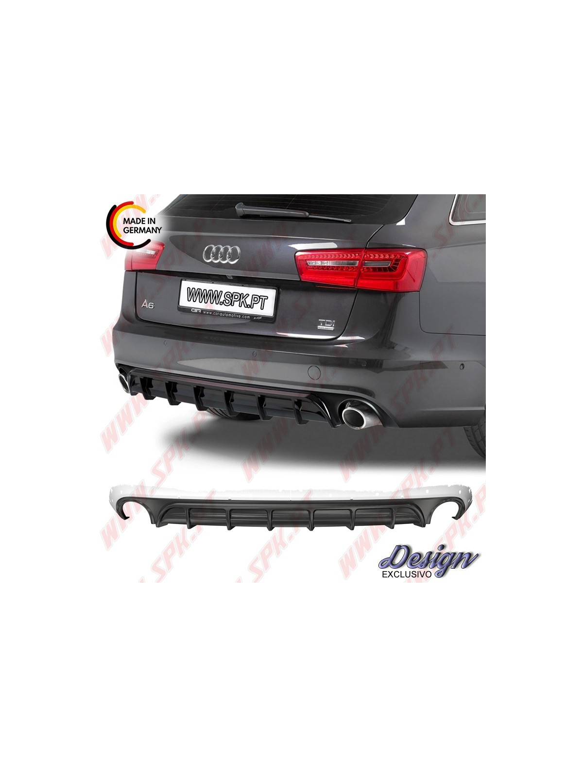 Difusor Traseiro - Audi A6 C7 Sedan / Avant (2011-2014) Difusor Traseiro - Audi A6 C7 Sedan / Avant (2011-2014)