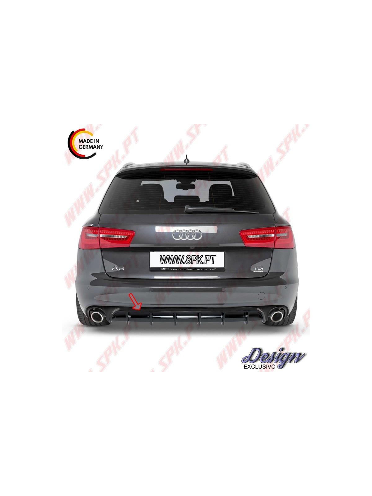 Difusor Traseiro - Audi A6 C7 Sedan / Avant (2011-2014) Difusor Traseiro - Audi A6 C7 Sedan / Avant (2011-2014)