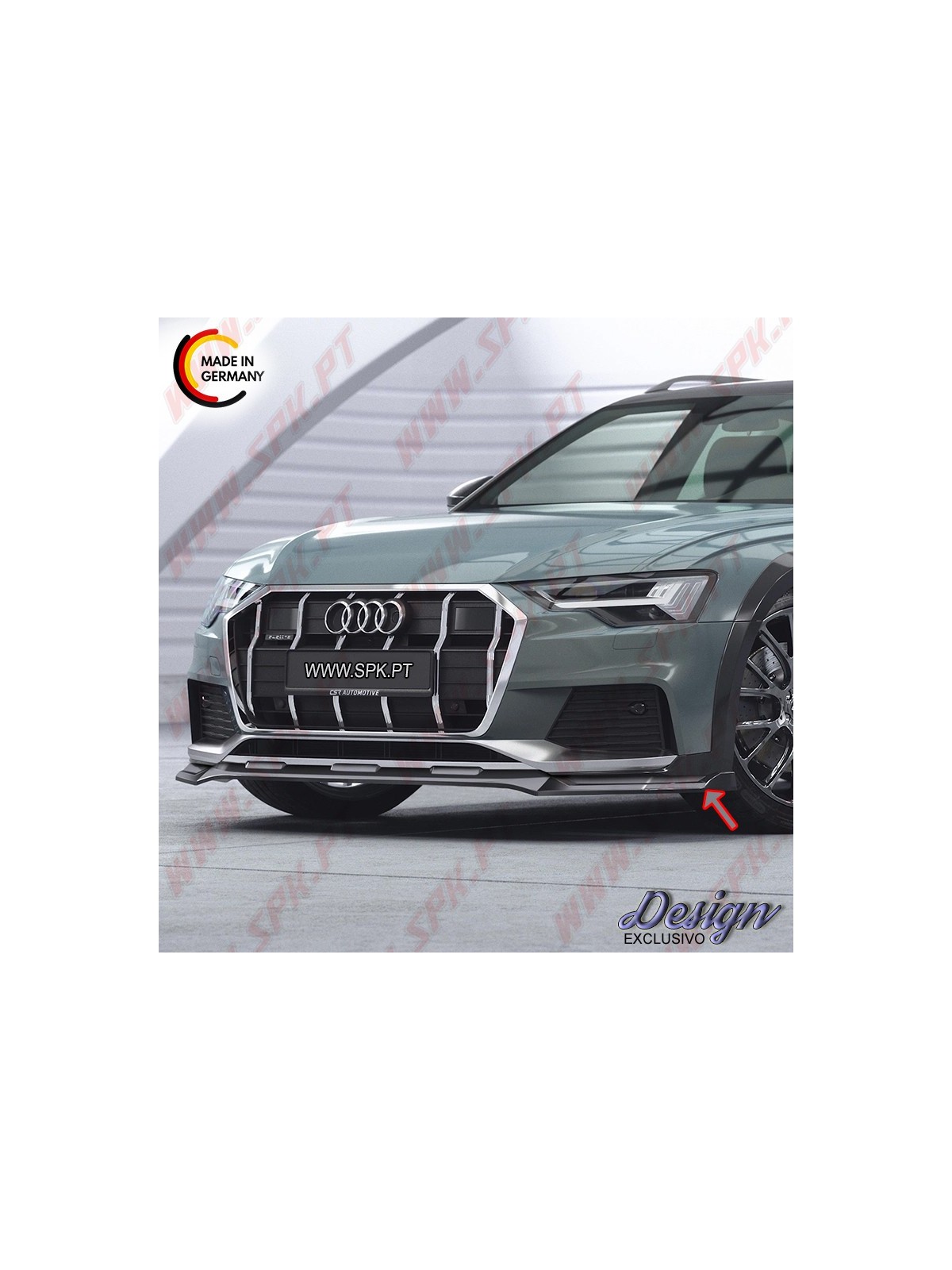 Lip Spoiler Frontal - Audi A6 C8 Allroad (2018-2023)