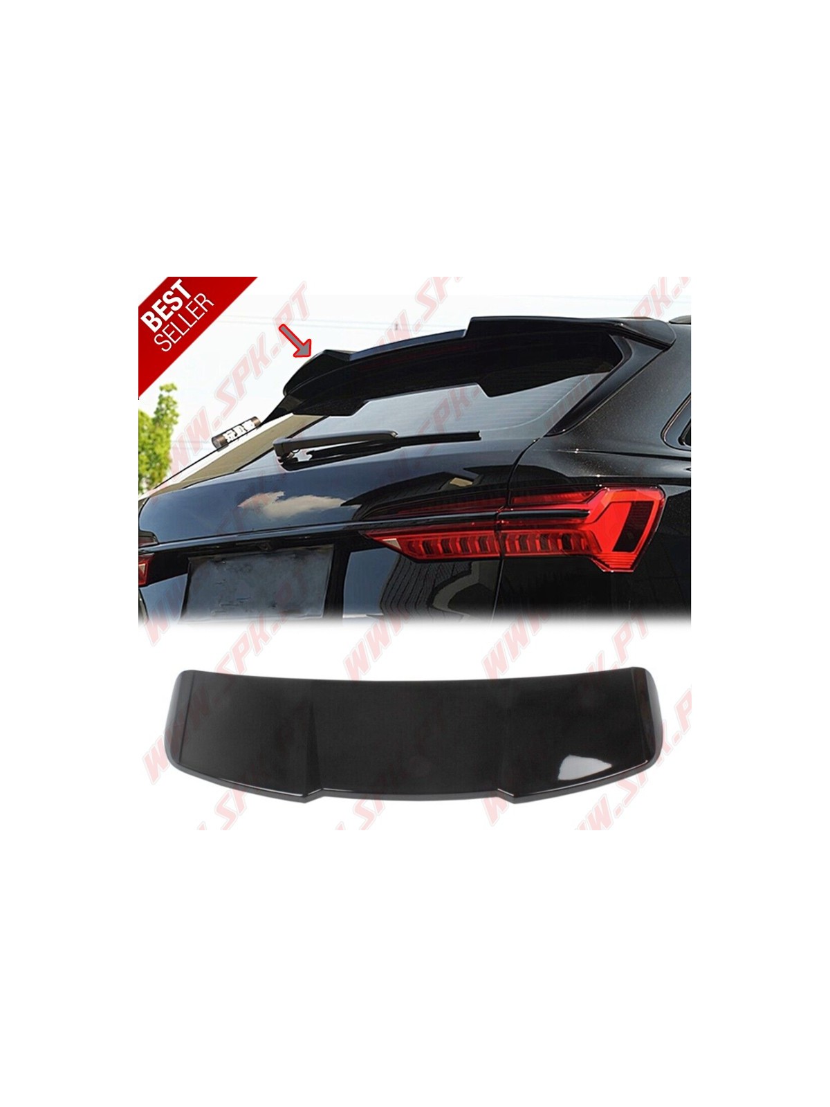 Aileron Traseiro Look RS6 Audi A6 C8 Avant (2018-)