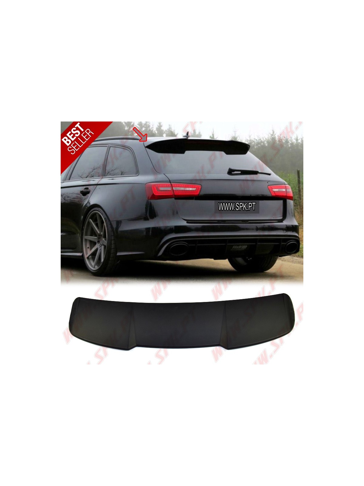 Aileron Traseiro Look RS6 Audi A6 C7 Avant (2011-2018) Aileron Traseiro Look RS6 Audi A6 C7 Avant (2011-2018)