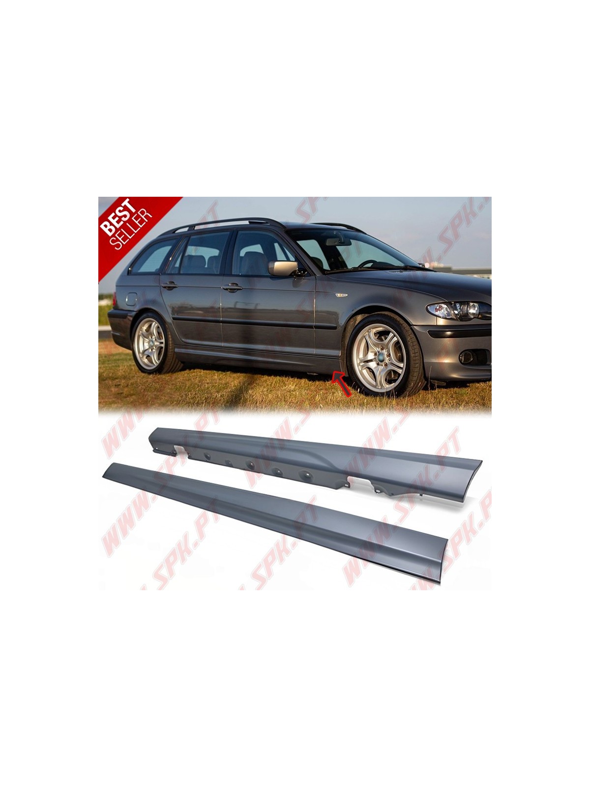Embaladeiras Laterais Look M - BMW E46 (1998-2005) Embaladeiras Laterais Look M - BMW E46 (1998-2005)