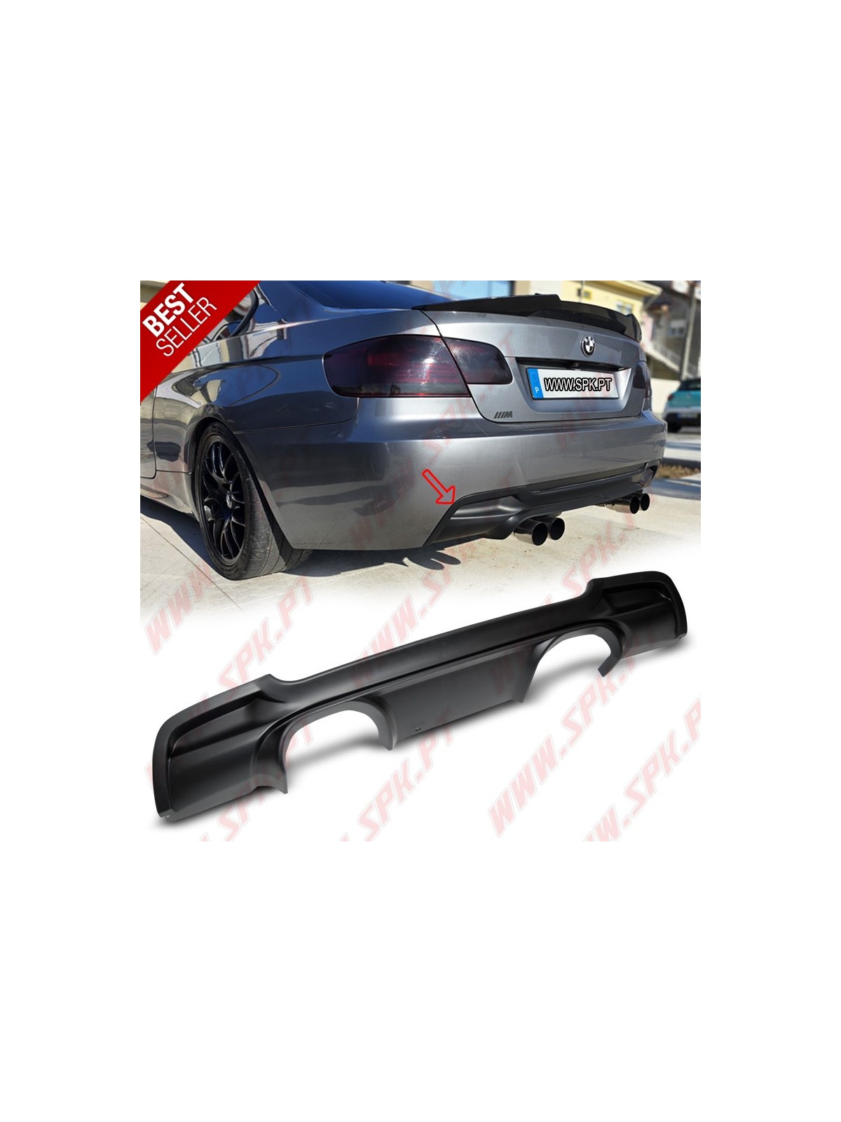 Difusor Traseiro Look CS - BMW E92 / E93 (2006-2013)