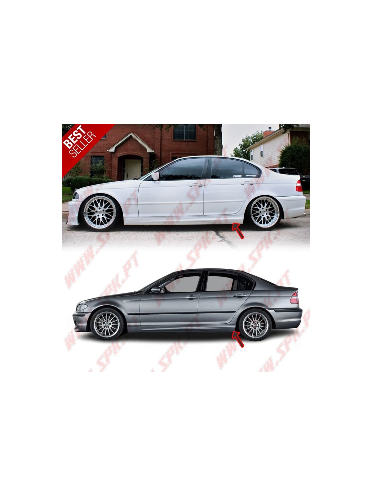 Embaladeiras Laterais Look M - BMW E46 (1998-2005) Embaladeiras Laterais Look M - BMW E46 (1998-2005)