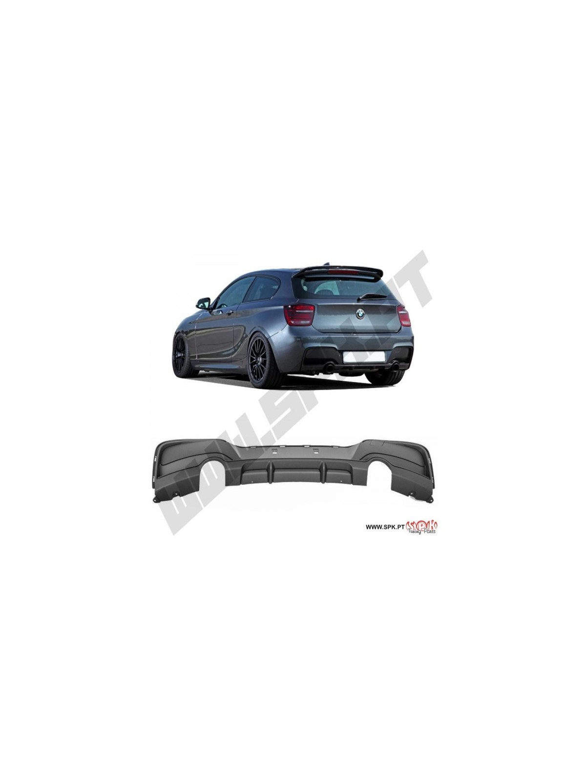 Difusor Traseiro Look MP2 - BMW F20 / F21 (2011-2015) Difusor Traseiro Look MP2 - BMW F20 / F21 (2011-2015)