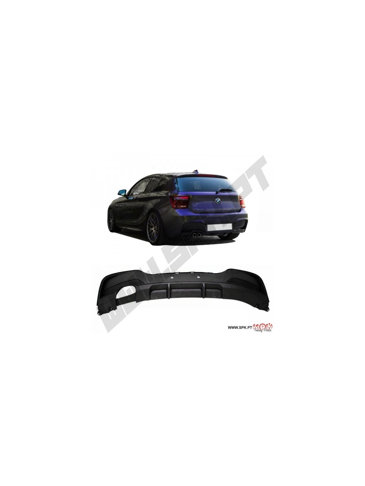 Difusor Traseiro Look MP1 - BMW F20 / F21 (2011-2015) Difusor Traseiro Look MP1 - BMW F20 / F21 (2011-2015)