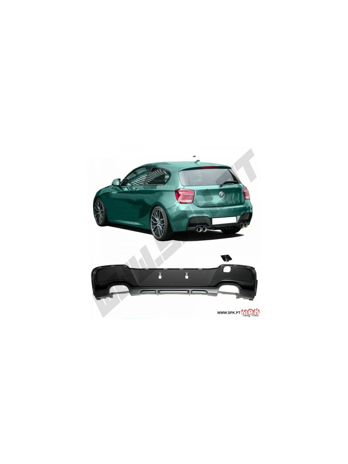 Difusor Traseiro Look MP4 - BMW F20 / F21 (2011-2015)