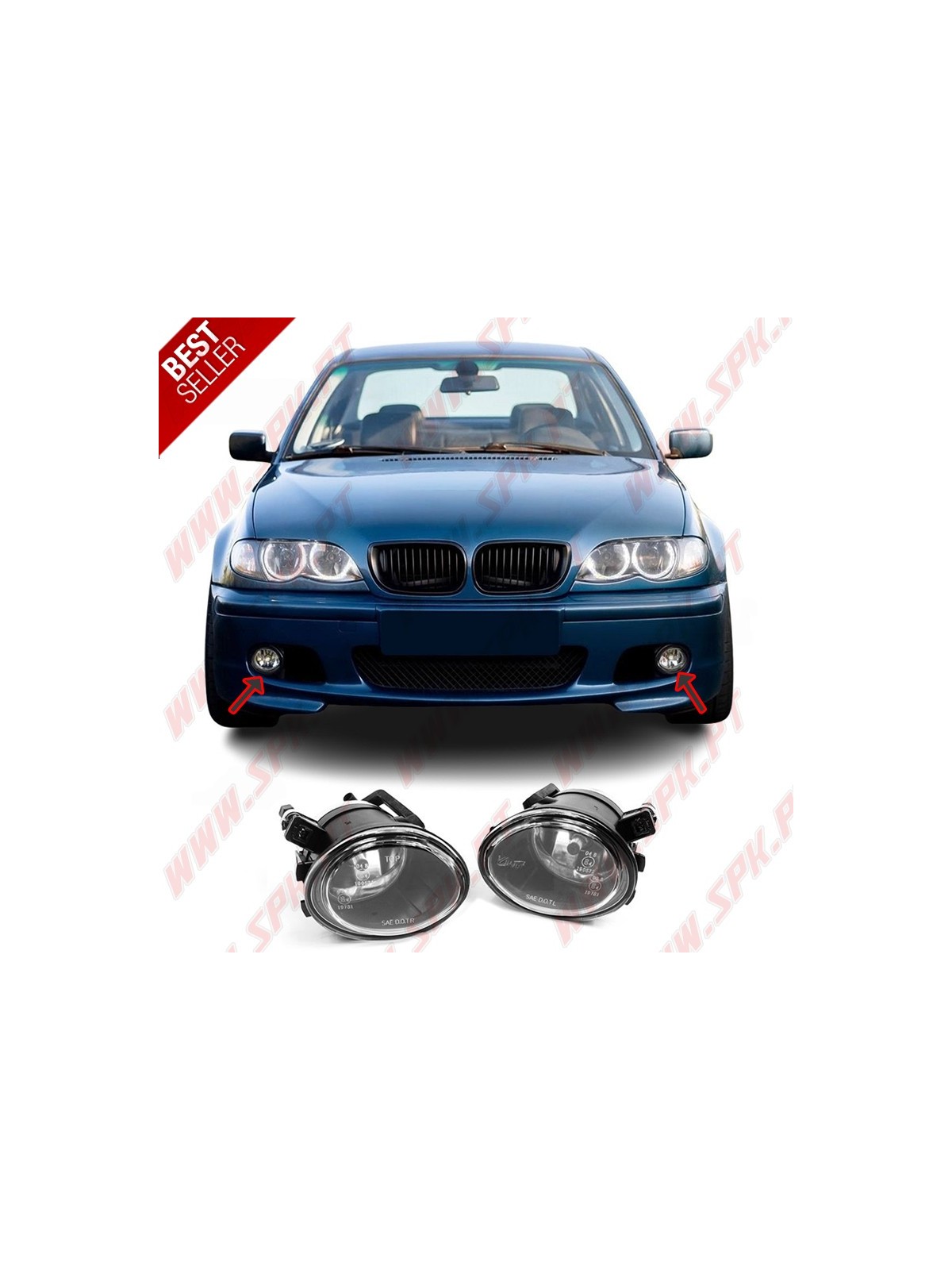 Faróis de Nevoeiro Look OEM Clear - BMW E46 (1998 -2005) Faróis de Nevoeiro Look OEM Clear - BMW E46 (1998 -2005)