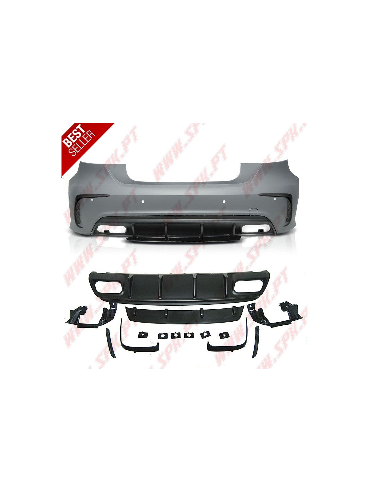 Para-Choques Traseiro Look AMG - Mercedes W176 (2015-2018)