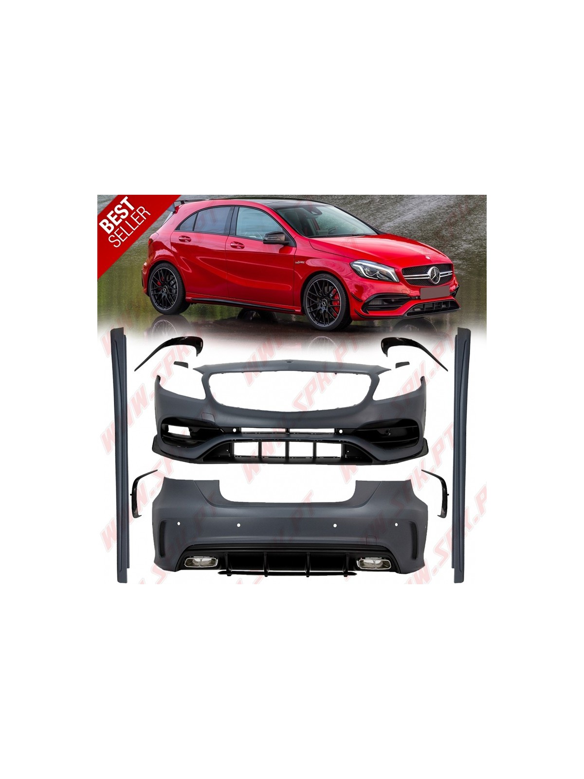 Body-Kit Look A45 AMG Facelift - Mercedes W176 (2012-2018) Body-Kit Look A45 AMG Facelift - Mercedes W176 (2012-2018)
