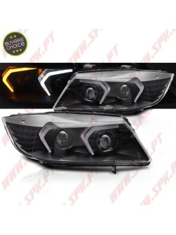 Faróis FULL-LED / Black - BMW E90 / E91 (2005-2008)