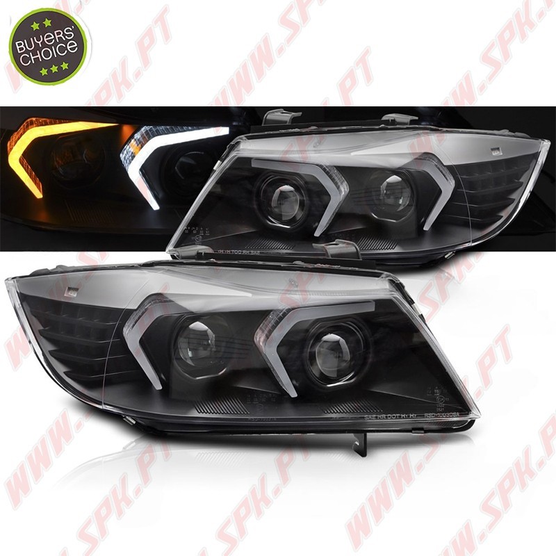 Faróis FULL-LED / Black - BMW E90 / E91 (2005-2008)