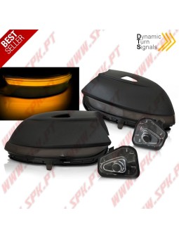 Pisca Retrovisor LED Dynamic / Smoke - VW Beetle / Jetta 6 / Passat B7 / Scirocco 3 (2008-2014)