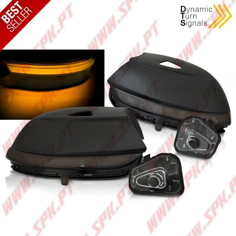 Pisca Retrovisor LED Dynamic / Smoke - VW Beetle / Jetta 6 / Passat B7 / Scirocco 3 (2008-2014)
