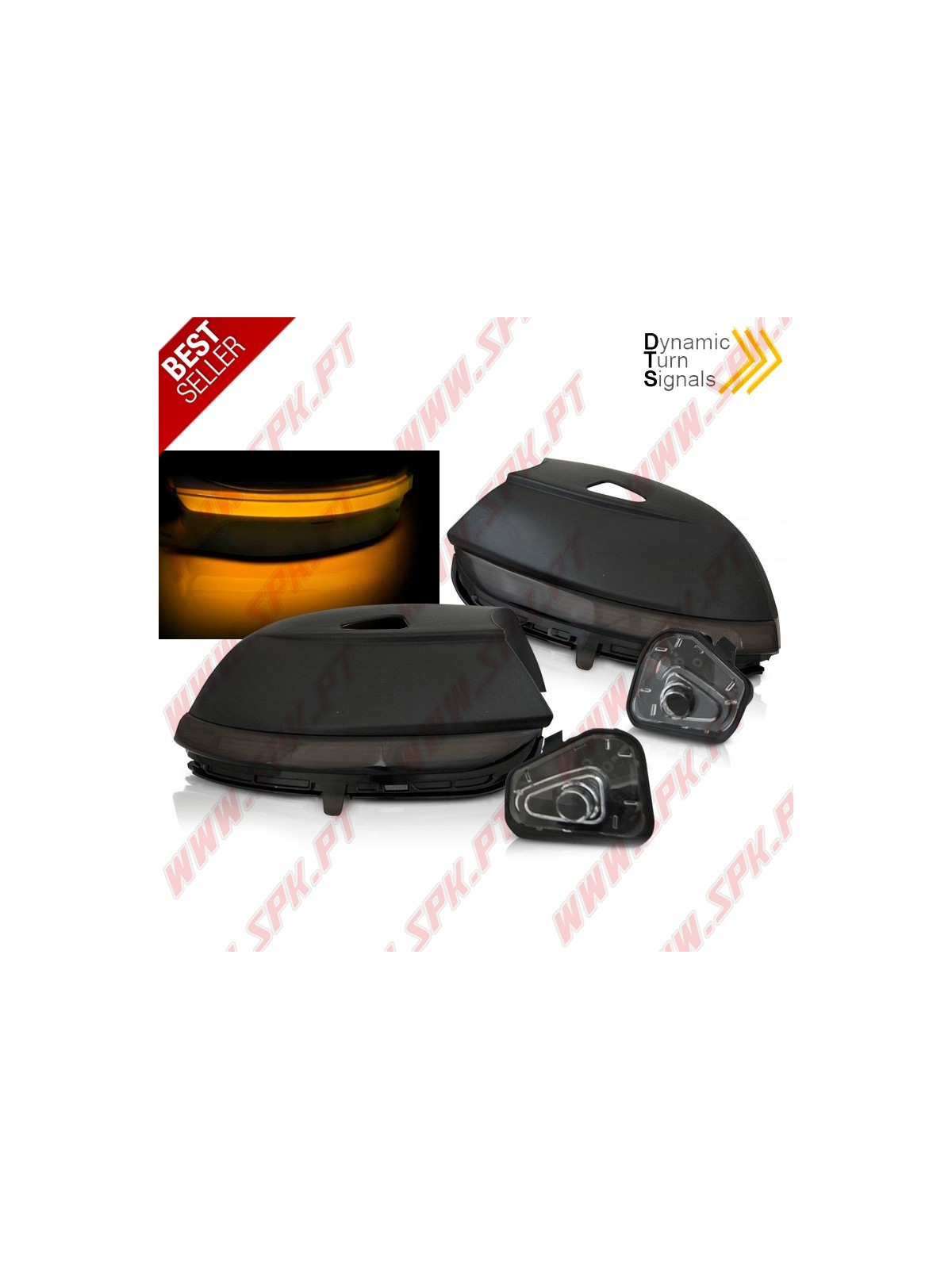 Pisca Retrovisor LED Dynamic / Smoke - VW Beetle / Jetta 6 / Passat B7 / Scirocco 3 (2008-2014)