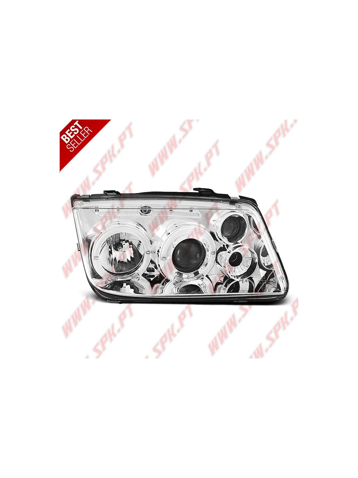 Faróis Angel Eyes / Chrome - VW Bora (1998-2005)