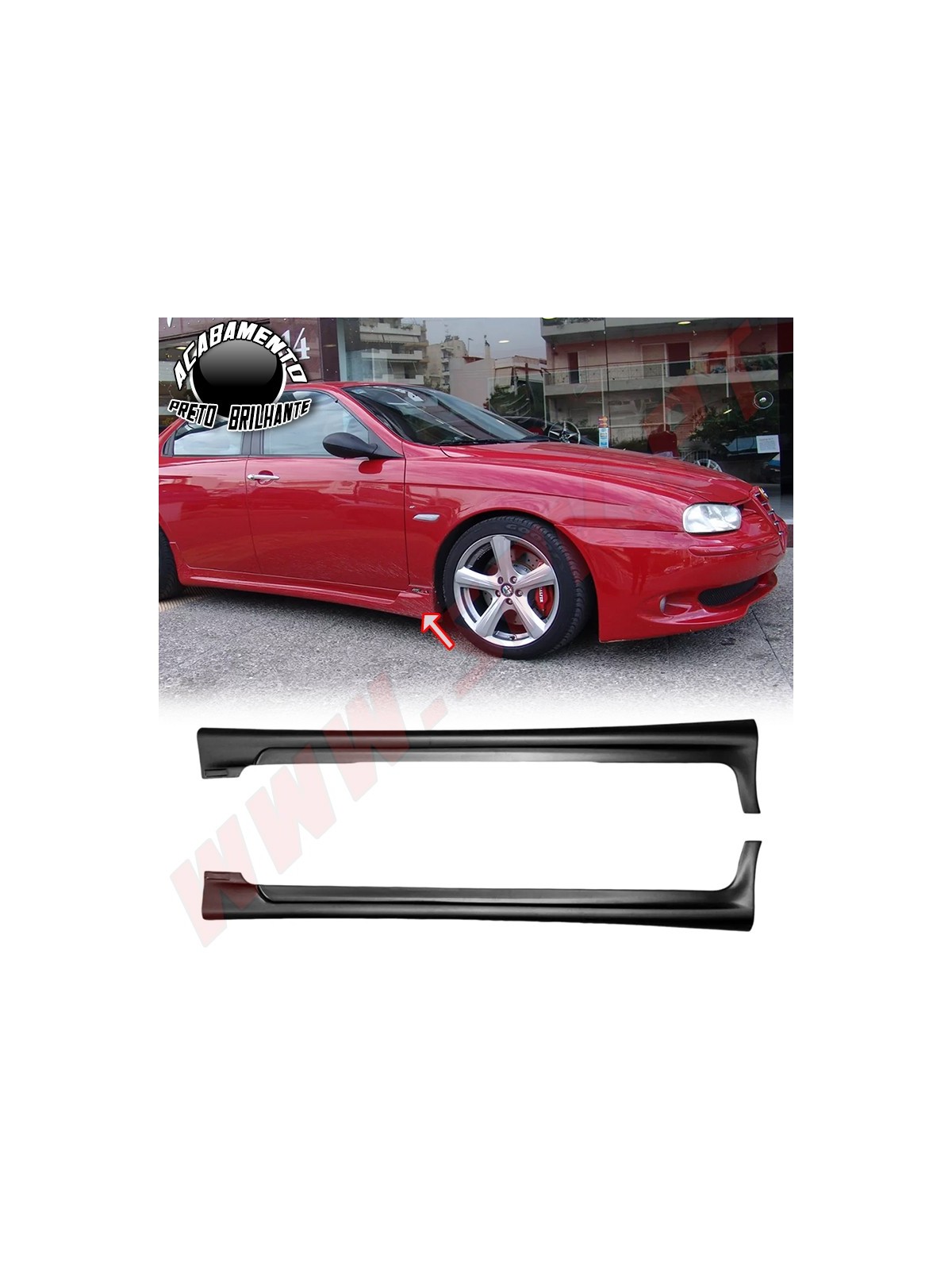 Embaladeiras Laterais Look V1.0 - Alfa Romeo 156 (1997-2007) Embaladeiras Laterais Look V1.0 - Alfa Romeo 156 (1997-2007)
