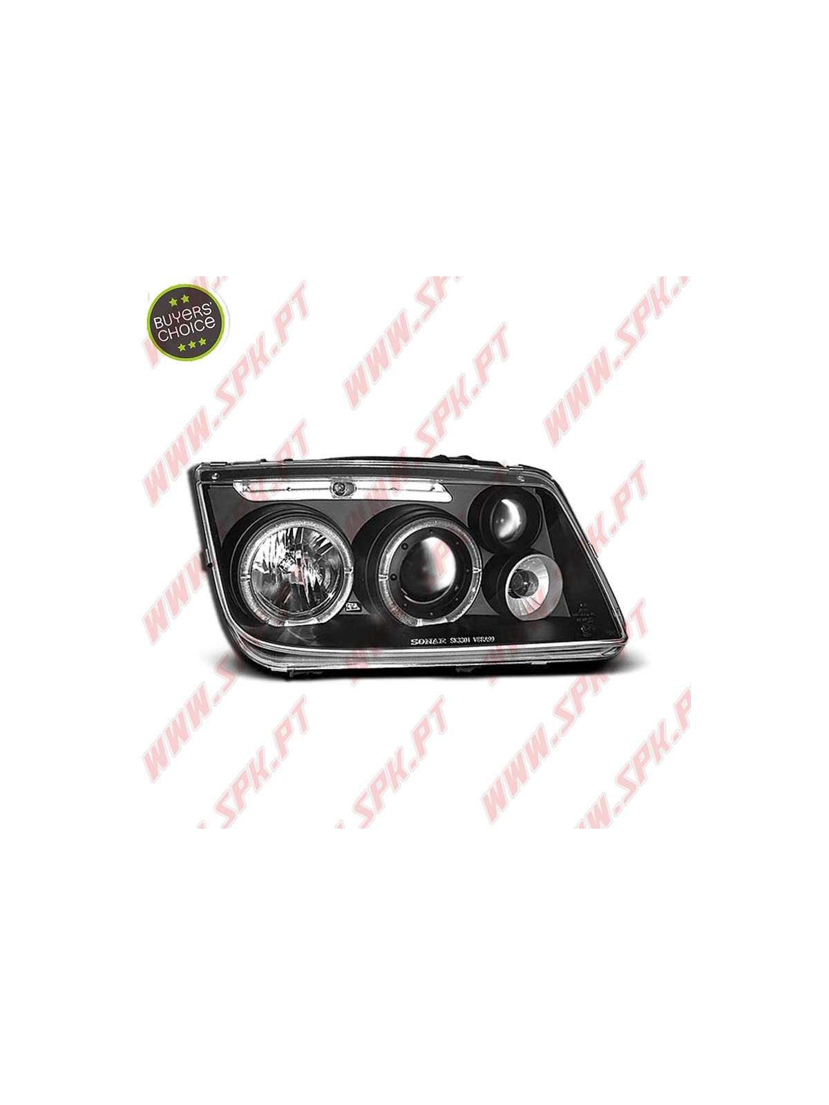 Faróis Angel Eyes / Black - VW Bora (1998-2005) Faróis Angel Eyes / Black - VW Bora (1998-2005)