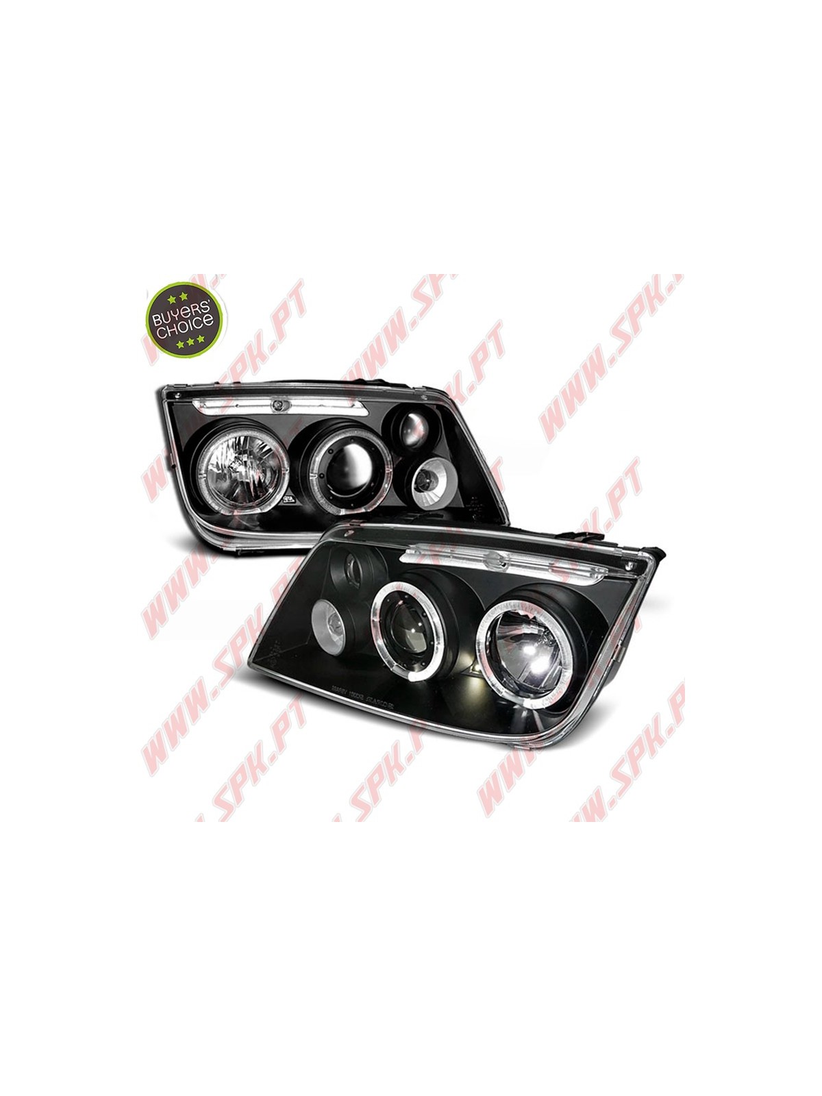 Faróis Angel Eyes / Black - VW Bora (1998-2005) Faróis Angel Eyes / Black - VW Bora (1998-2005)