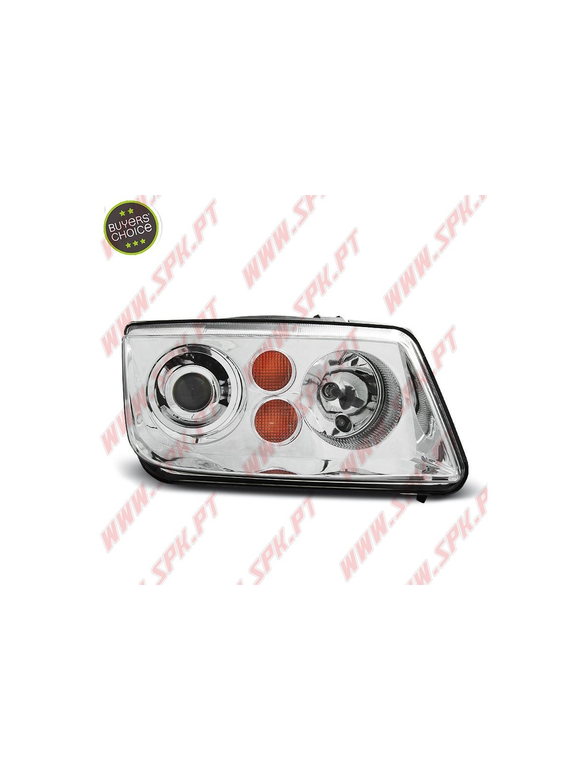 Faróis Look Cristal / Chrome - VW Bora (1998-2005)
