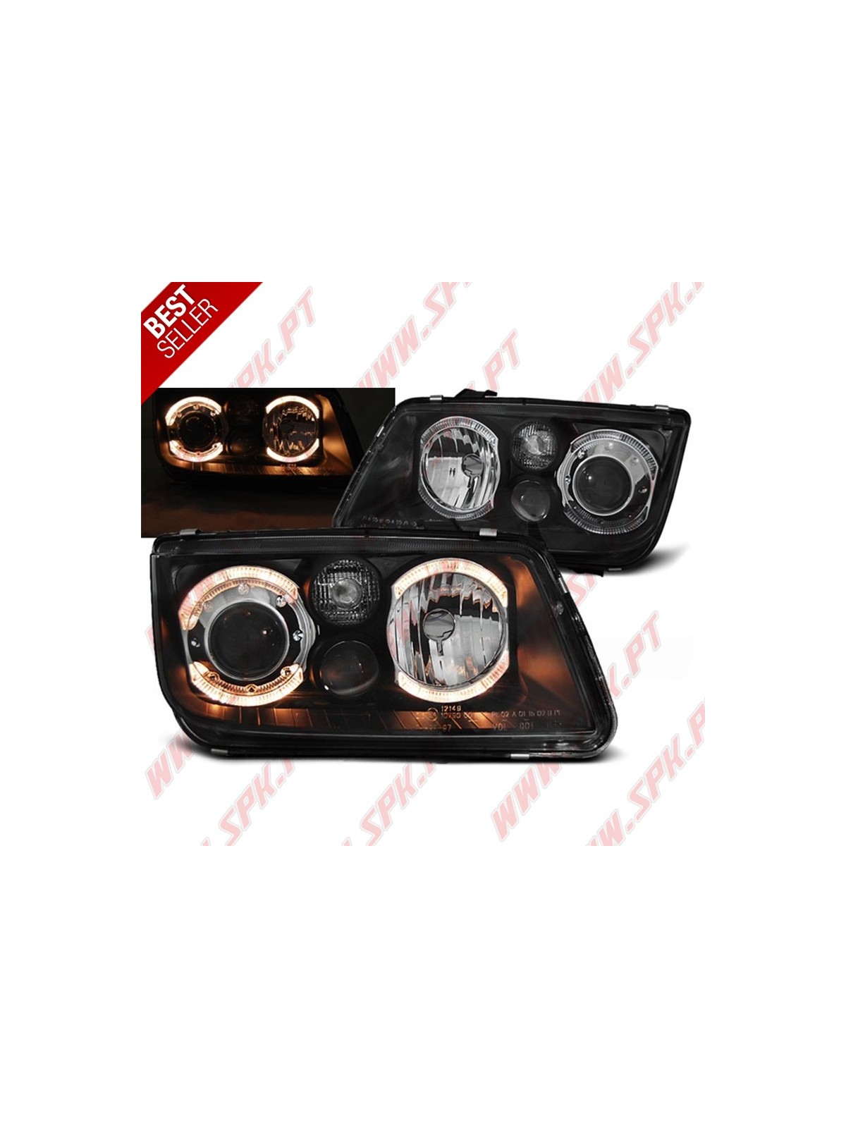 Faróis Angel Eyes II / Black - VW Bora (1998-2005) Faróis Angel Eyes II / Black - VW Bora (1998-2005)