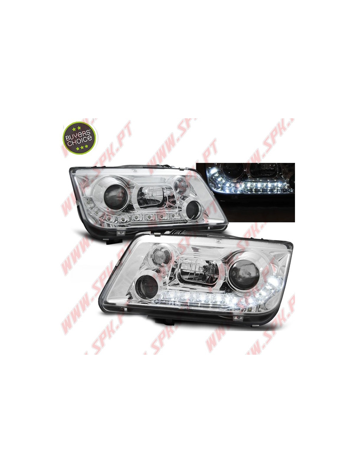 Faróis Daylight II / Chrome - VW Bora (1998-2005) Faróis Daylight II / Chrome - VW Bora (1998-2005)