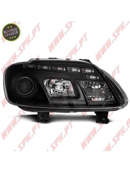 Faróis LED Daylight / Black - VW Caddy / Touran (2003-2006)
