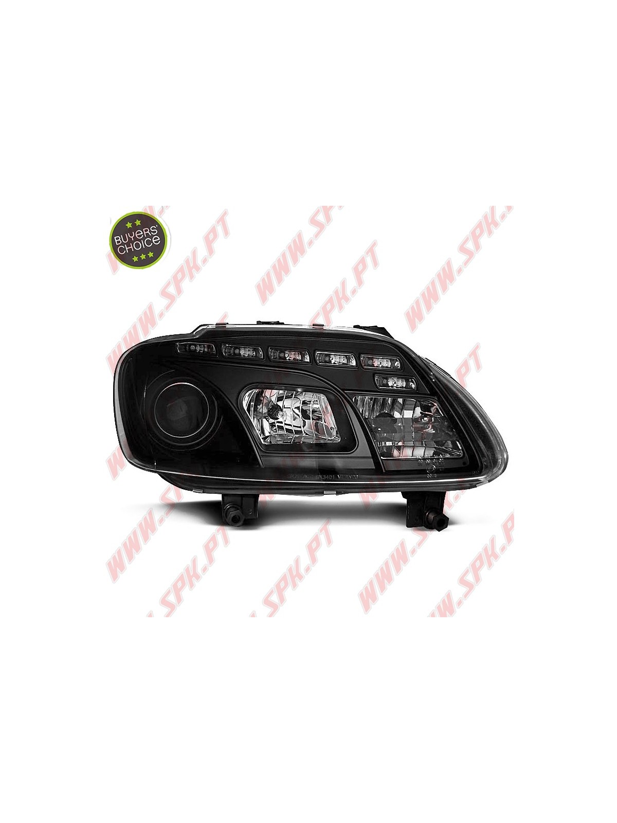 Faróis LED Daylight / Black - VW Caddy / Touran (2003-2006) Faróis LED Daylight / Black - VW Caddy / Touran (2003-2006)