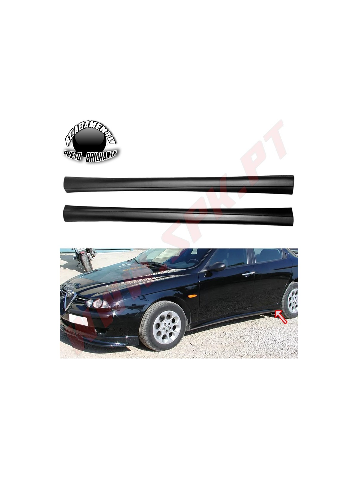 Embaladeiras Laterais Look V2.0 - Alfa Romeo 156 (1997-2007)