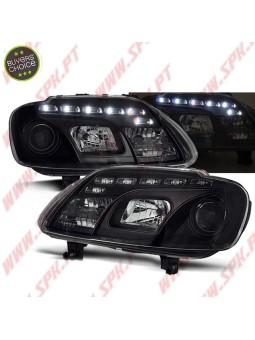 Faróis LED Daylight / Black - VW Caddy / Touran (2003-2006)