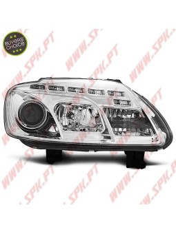 Faróis LED Daylight / Chrome - VW Caddy / Touran (2003-2006)