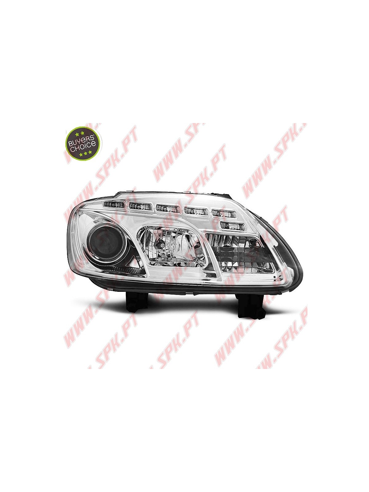 Faróis LED Daylight / Chrome - VW Caddy / Touran (2003-2006) Faróis LED Daylight / Chrome - VW Caddy / Touran (2003-2006)