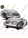Faróis LED Daylight / Chrome - VW Caddy / Touran (2003-2006) Faróis LED Daylight / Chrome - VW Caddy / Touran (2003-2006)