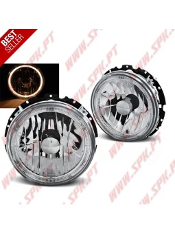 Faróis Angel Eyes / Chrome - VW Golf 1 (1974-1983)