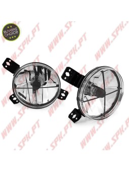 Faróis Interiores Cristal / Cross Chrome - VW Golf 1 (1974-1983)