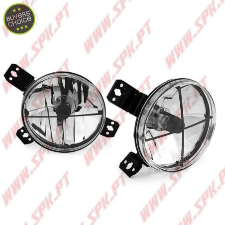 Faróis Interiores Cristal / Cross Chrome - VW Golf 1 (1974-1983)